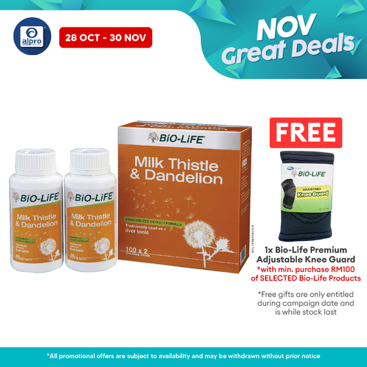 Bio-life Milk Thistle & Dandelion 2x100s | Liver Health Bio-life