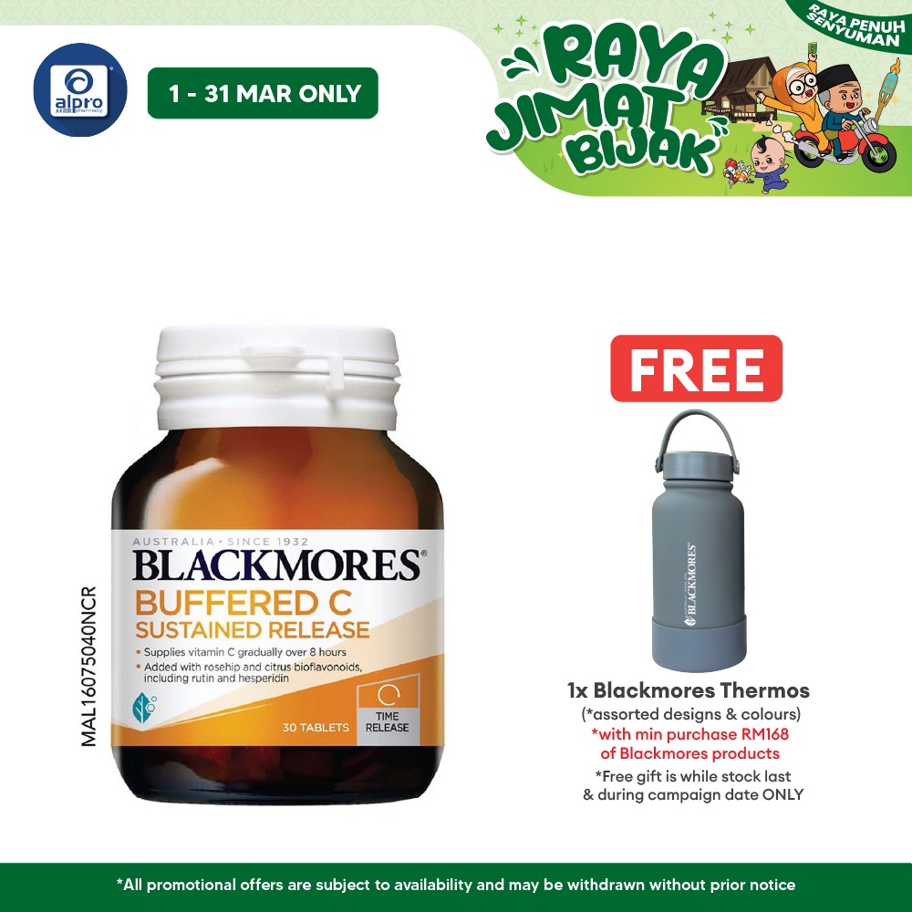 Blackmores Buffered C Slow Release 30s | Boosting Immune System Blackmores