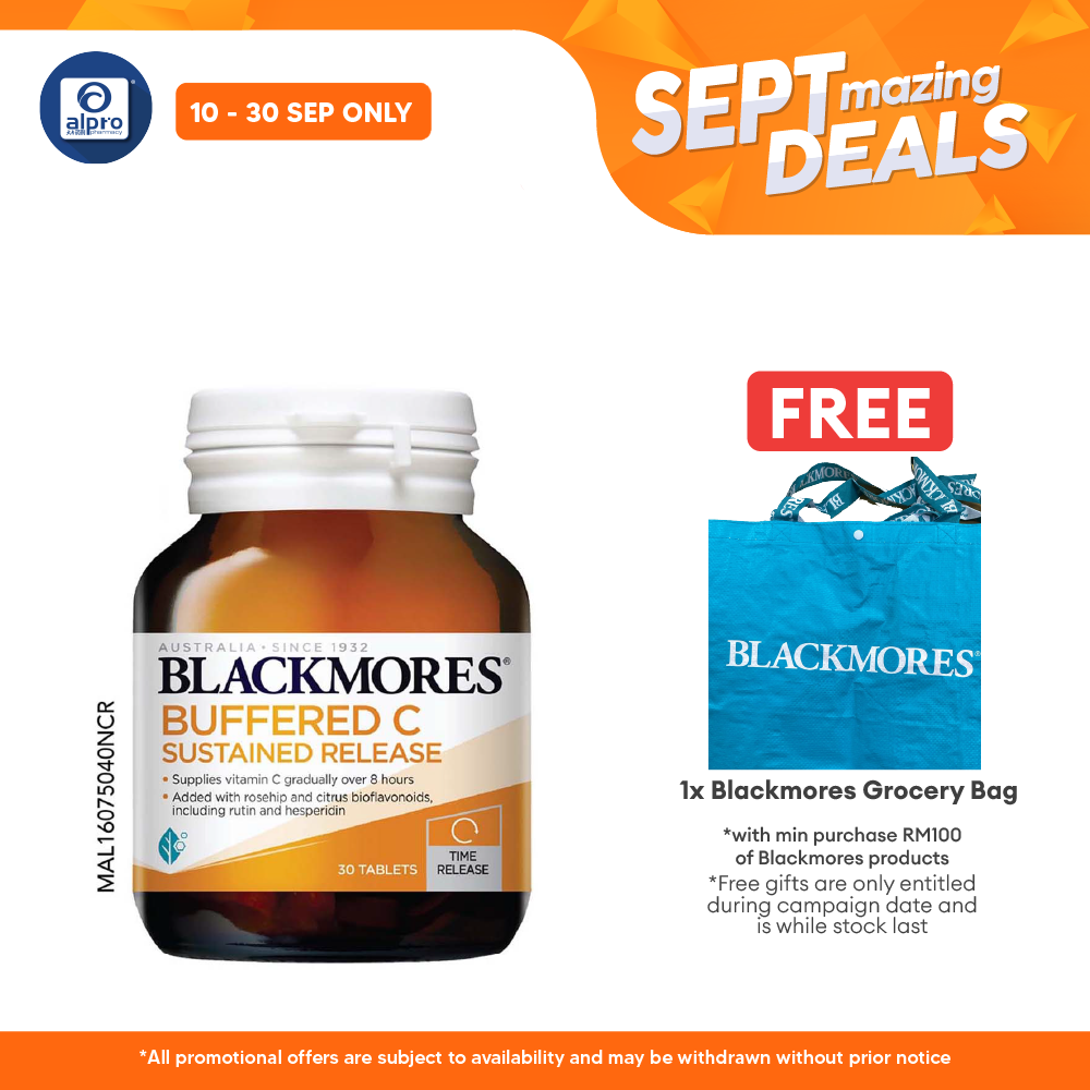 Blackmores Buffered C Slow Release 30s | Boosting Immune System Alpro Pharmacy