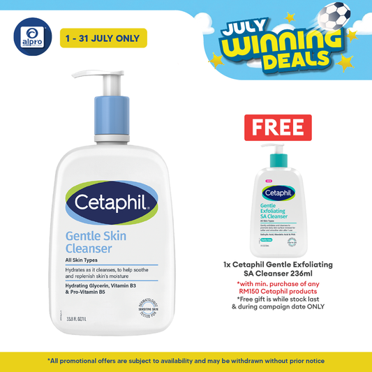 Cetaphil Gentle Skin Cleanser 1L | For Dry and Sensitive Skin Cetaphil
