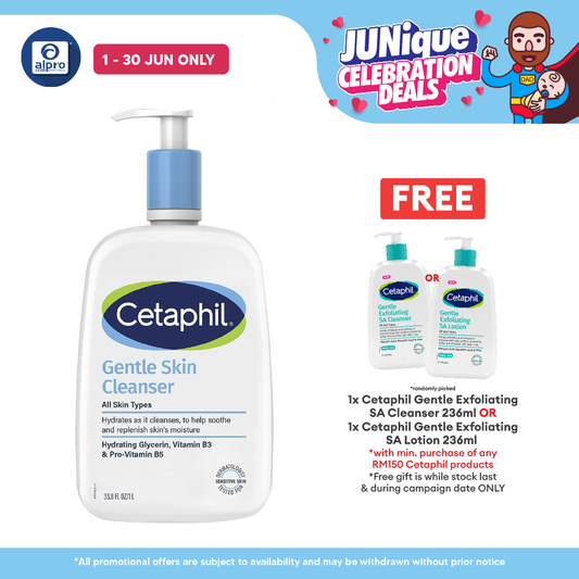 Cetaphil Gentle Skin Cleanser 1L | For Dry and Sensitive Skin Cetaphil