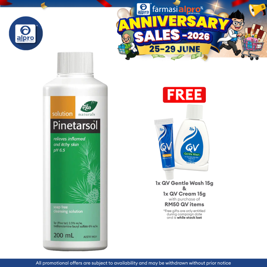 Ego Pinetarsol Sol. 200ml | Soap-free Cleanser QV