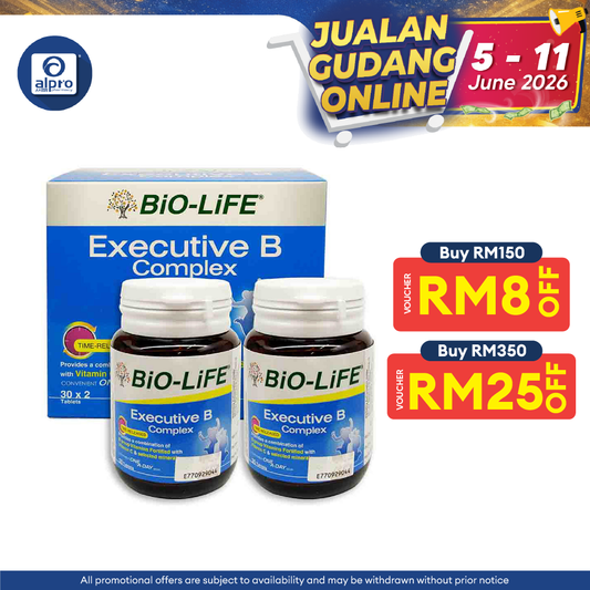 Bio-life Executive Vitamin B Complex 2x30s | Enhance Energy Levels Bio-life