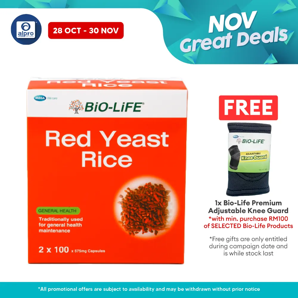 Bio-life Red Yeast 2x100s | Cholesterol Management Bio-life