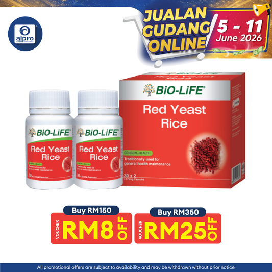 Bio-life Red Yeast 2x30s | General Well-being Bio-life