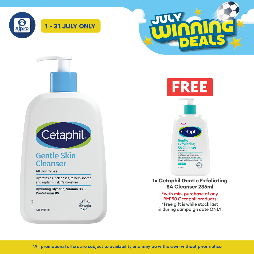 Cetaphil Gentle Skin Cleanser 473ml | Effectively Cleanses Skin Cetaphil