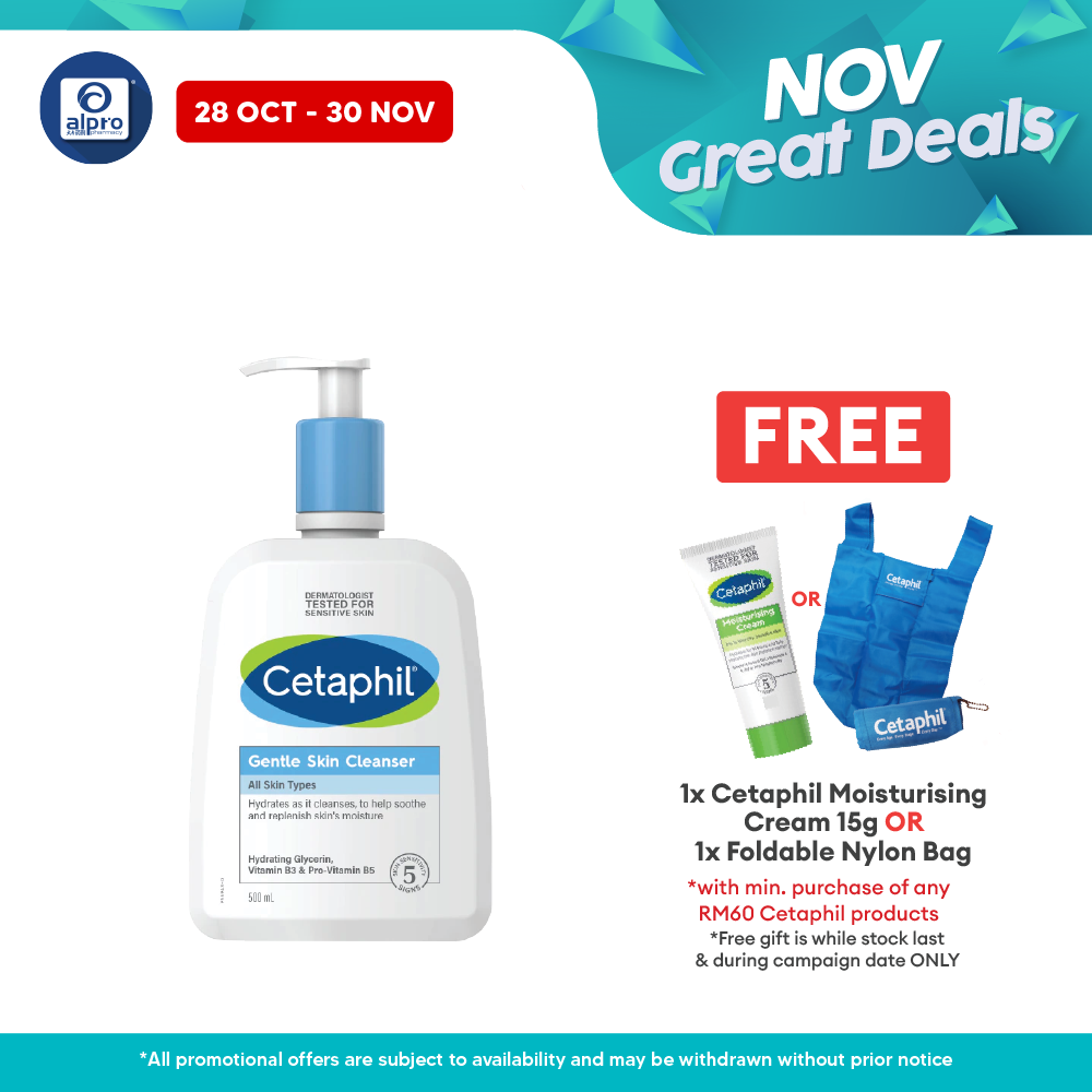 Cetaphil Gentle Skin Cleanser 500ml | Effectively Cleanses Skin Cetaphil