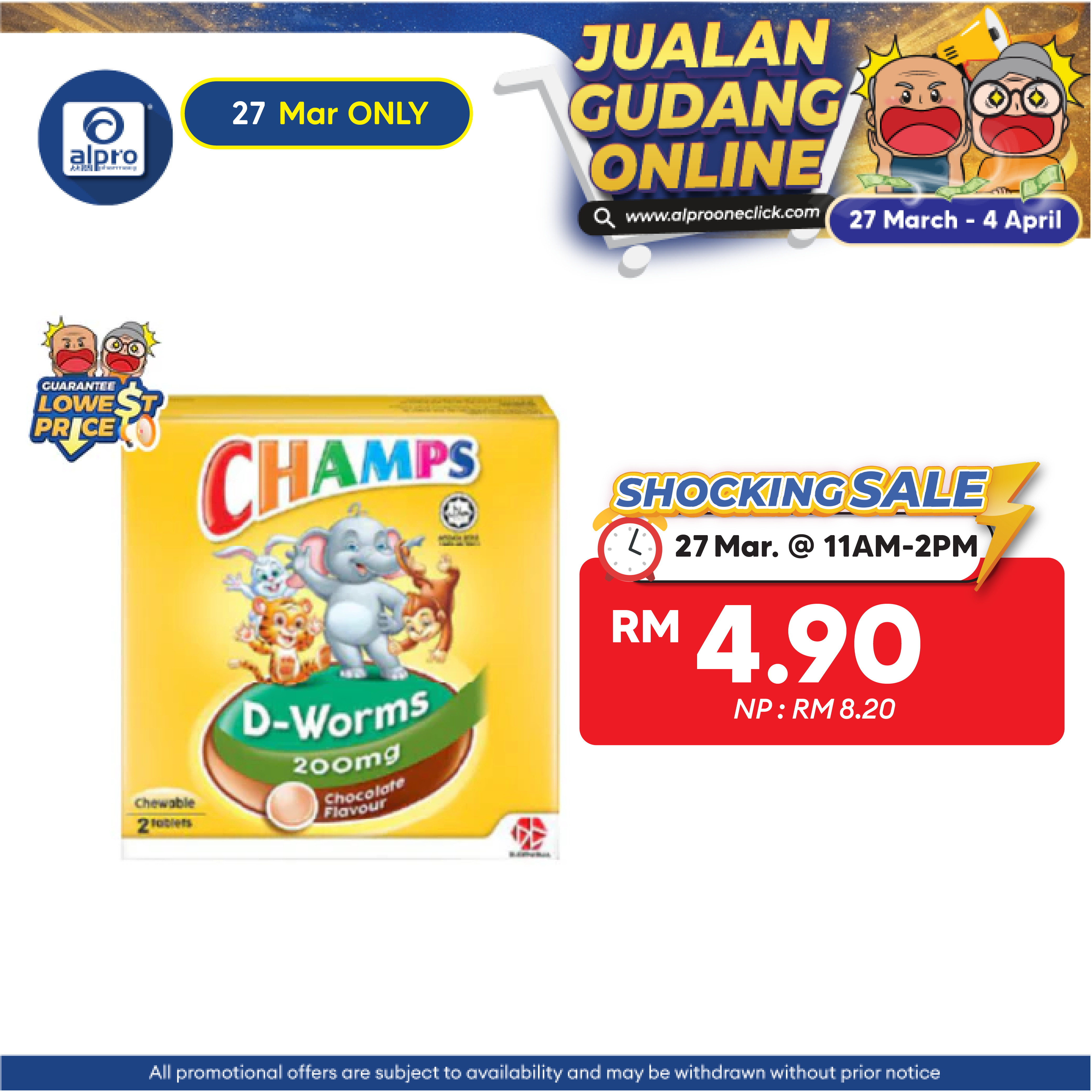 Champs D-Worms Choco 2s | Deworm Champs
