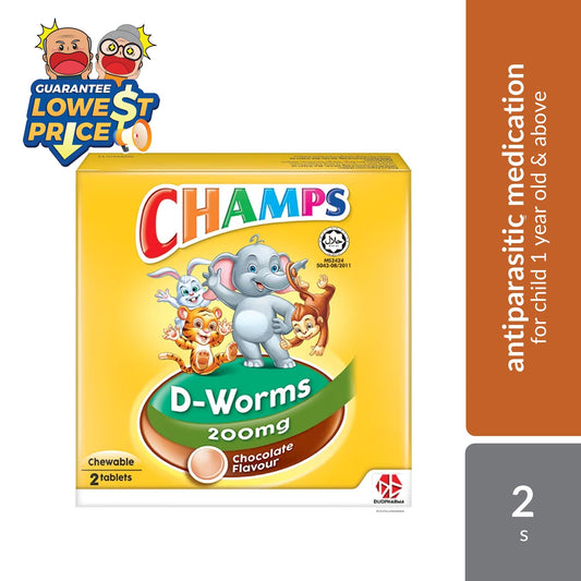 Champs D-Worms Choco 2s | Deworm Champs
