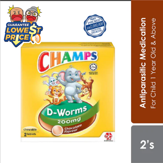 Champs D-Worms Choco 2s | Deworm Champs