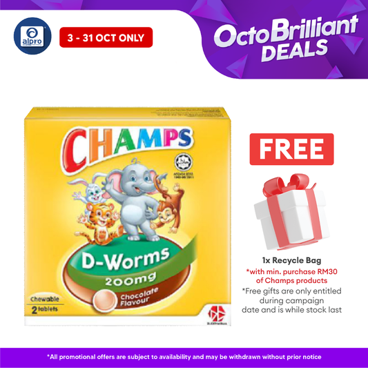 Champs D-Worms Choco 2s | Deworm Champs