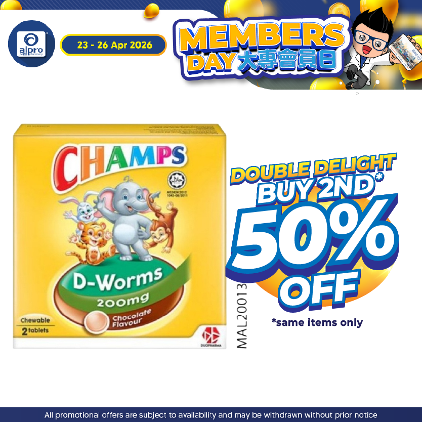 Champs D-Worms Choco 2s | Deworm Champs