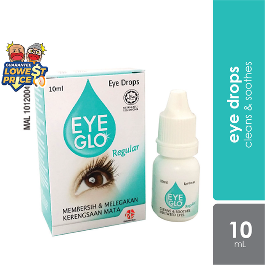 Eye Glo Regular Eye Drop 10ml | Helps to Soothe the Dry Eye Glo