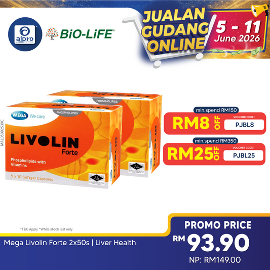 Mega Livolin Forte 2x50s | Liver Health Bio-life