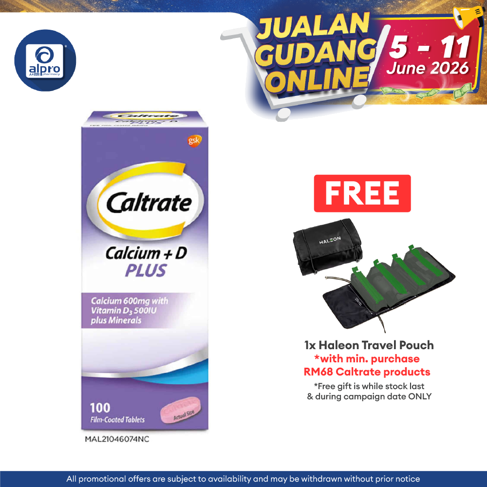 Caltrate Calclium D Plus 100s | Supports Muscle and Bone Health Caltrate