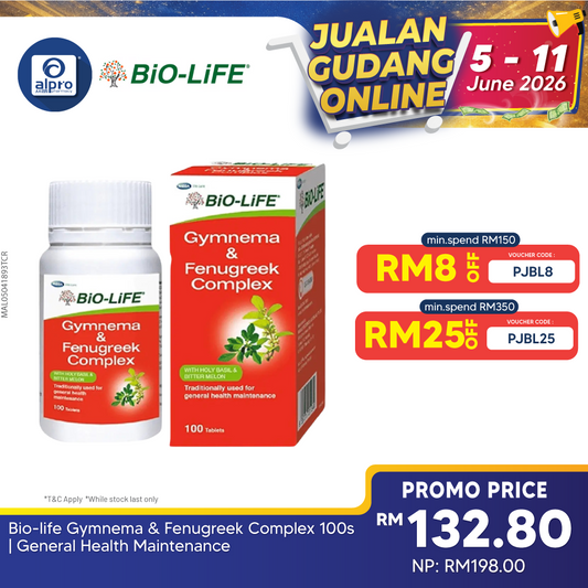 Bio-life Gymnema & Fenugreek Complex 100s | General Health Maintenance Bio-life