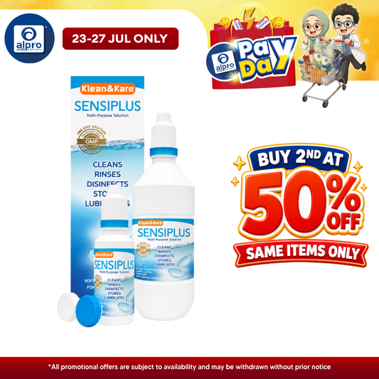 Sensiplus Multipurpose Solution 500ml + 100ml | Contact Lens Solution Klean & Kare Sensiplus