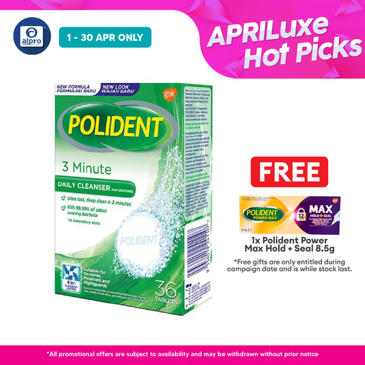 Polident Daily Cleanser For Dentures 3 Minute 36s Polident