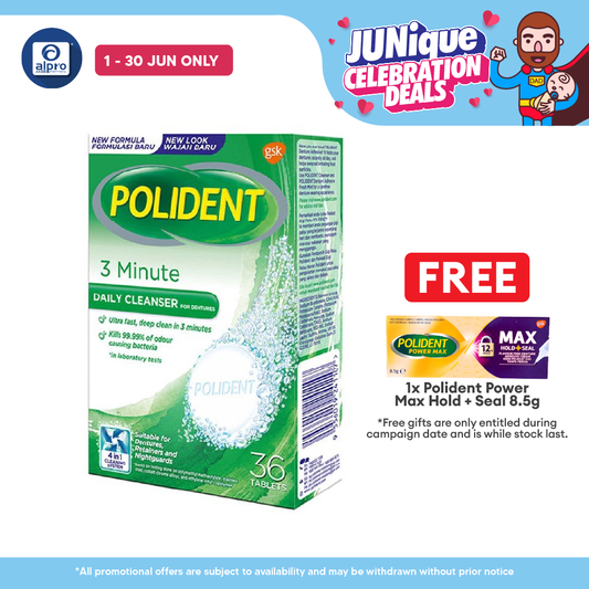 Polident Daily Cleanser For Dentures 3 Minute 36s Polident