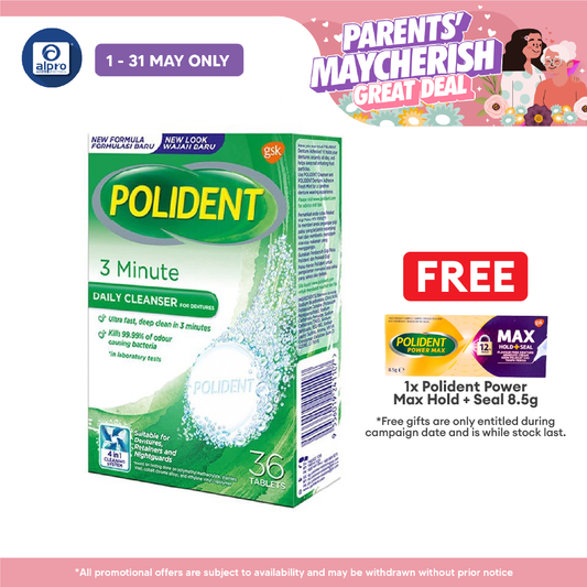 Polident Daily Cleanser For Dentures 3 Minute 36s Polident