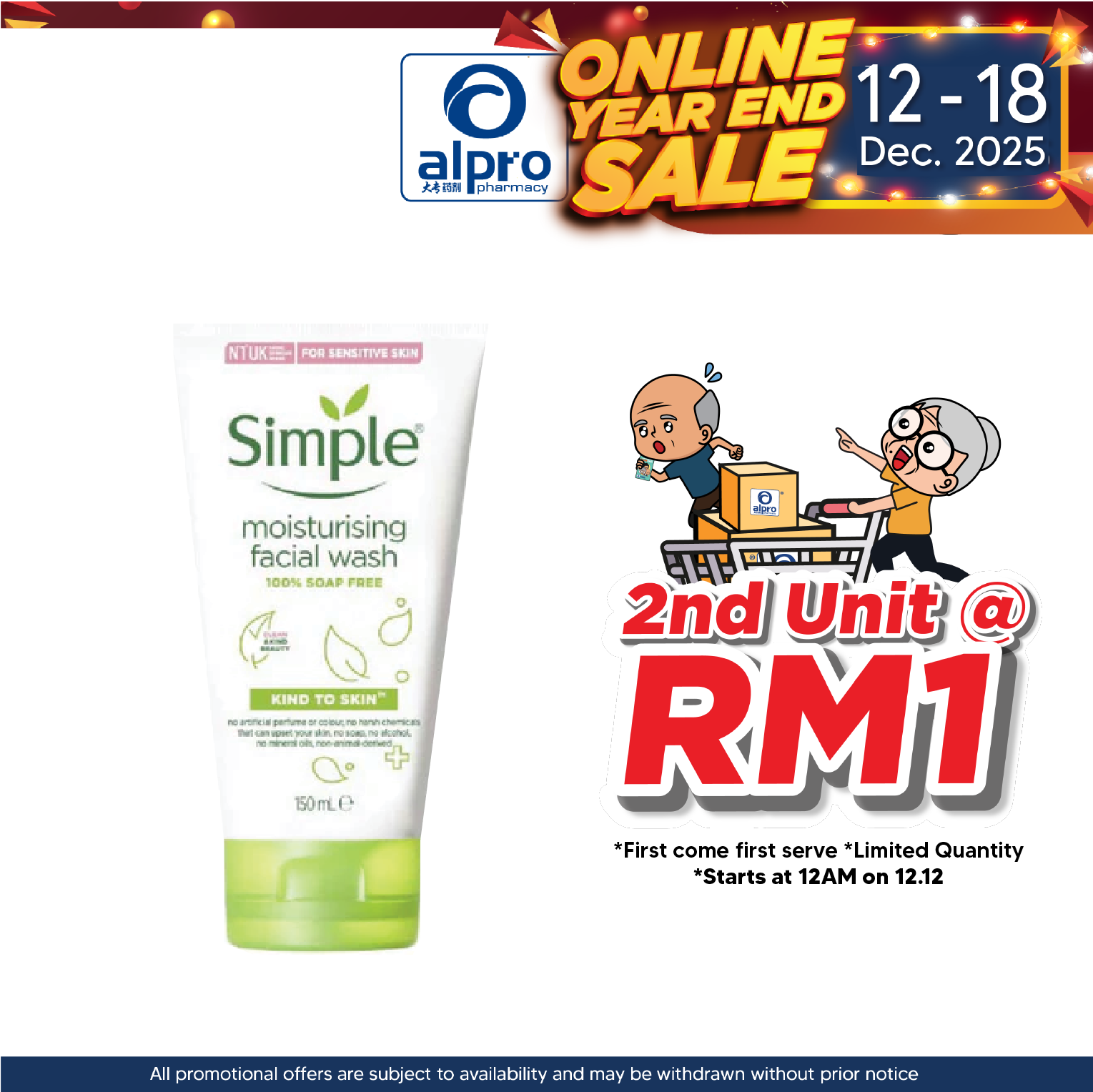 Simple Moisturising Facial Wash 150ml