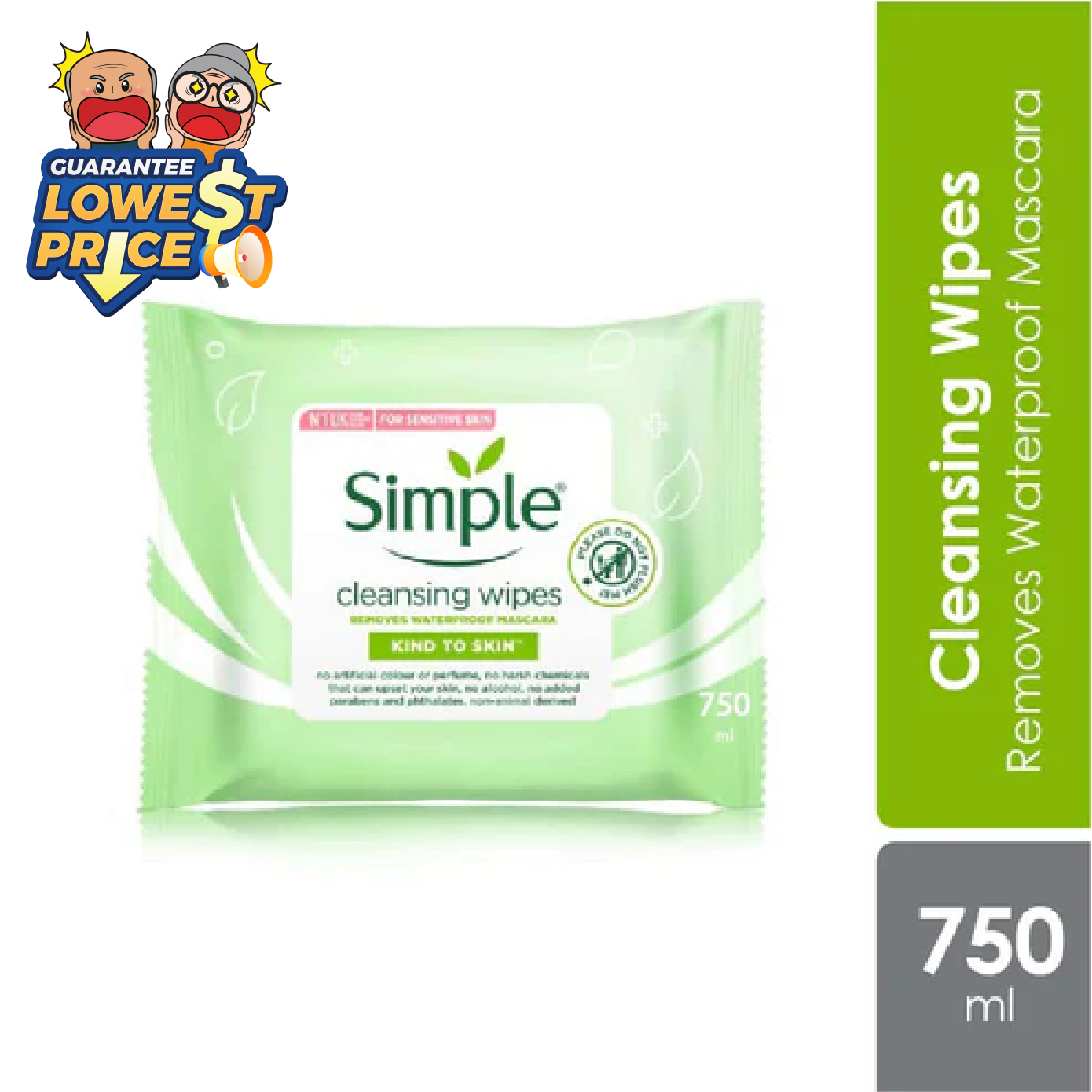 Simple Cleansing Facial Wipes 25's Alpro Pharmacy