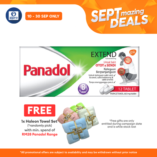 Panadol Extend 12s | Pain Effective Reliever Alpro Pharmacy