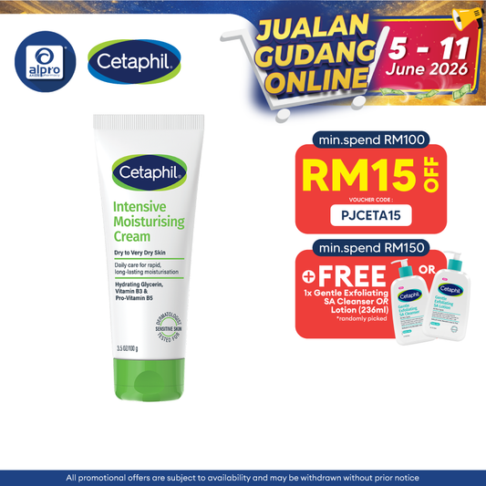 Cetaphil Intensive Moisturising Cream 100g | Improve Quality Sensitive Skin Cetaphil