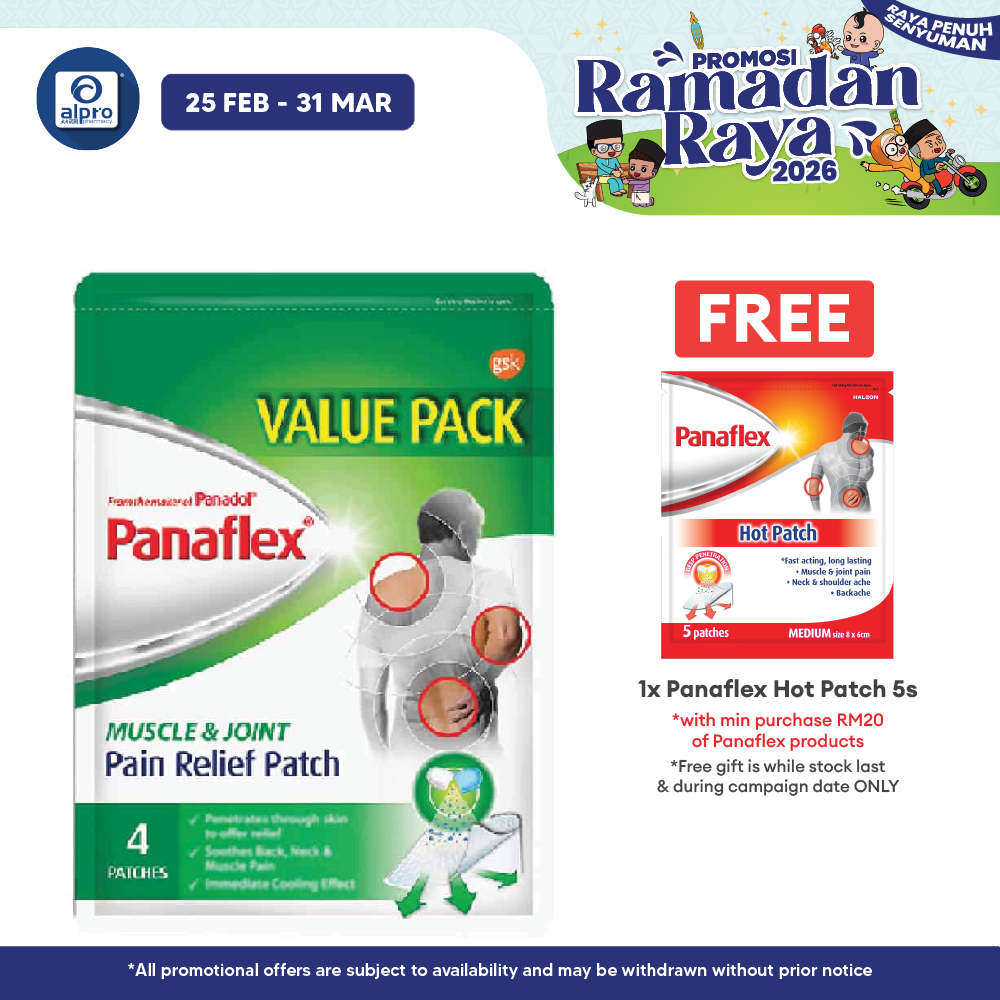 Panaflex Pain Relief Patch 4s | Fast Relief for Muscle & Joint Protectist