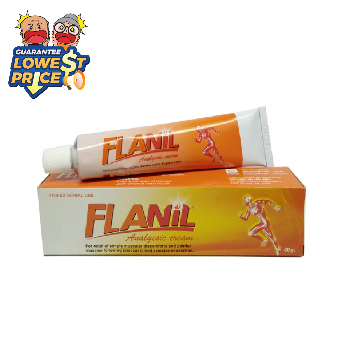 Flanil Cream 60g | Muscular Discomforts Reliever Flanil