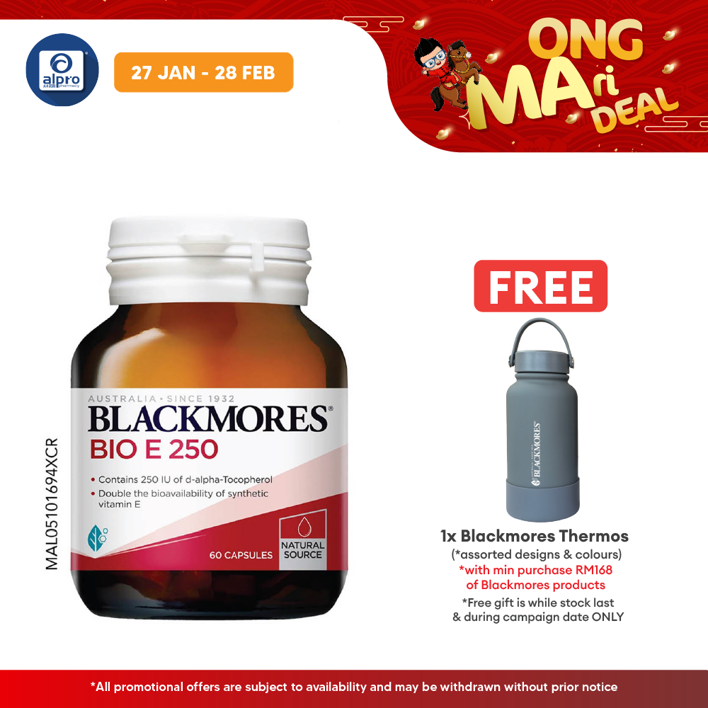 Blackmores Bio Vitamin E 250iu 60s | Heart Health Blackmores