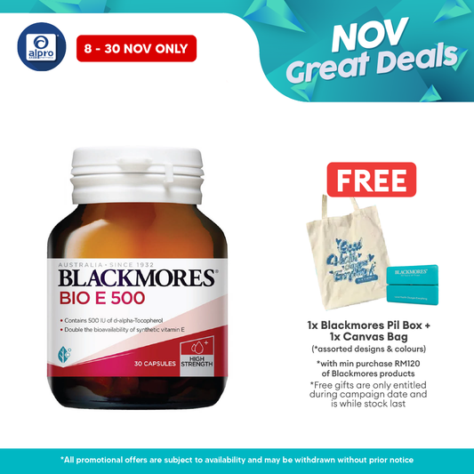 Blackmores Bio E 500iu 30s | Antioxidant Alpro Pharmacy
