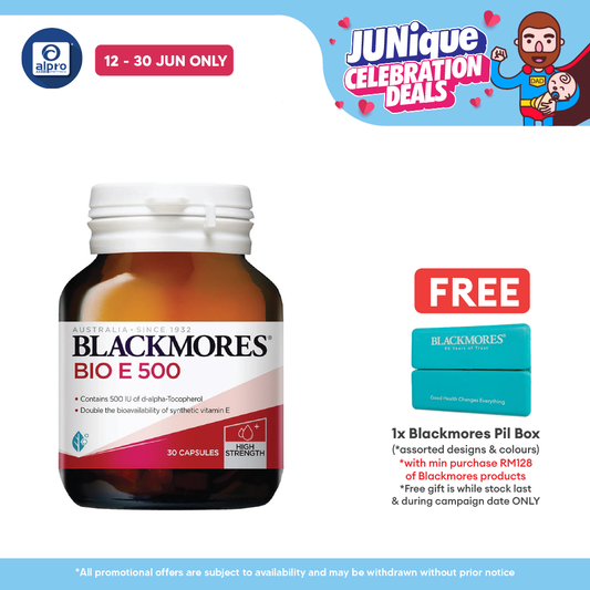 Blackmores Bio E 500iu 30s | Antioxidant Alpro Pharmacy