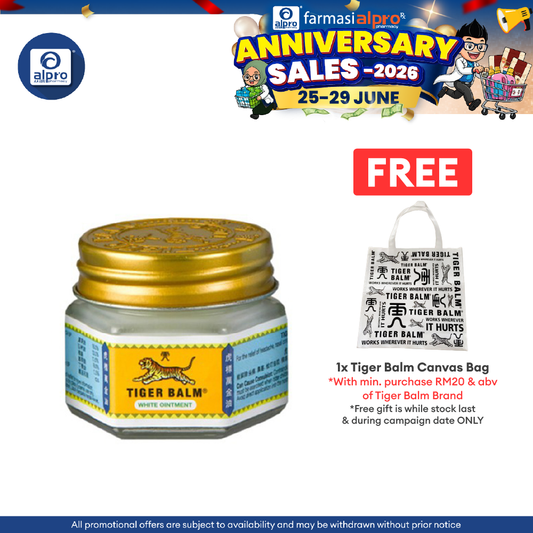 Tiger Balm White 19g | Fast Acting Pain Relief Tiger Balm