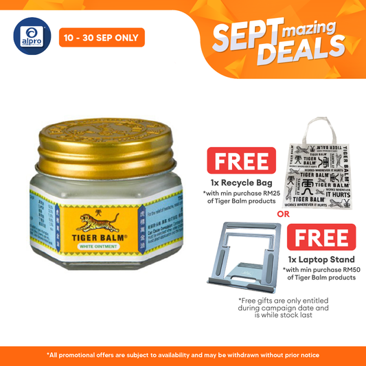 Tiger Balm White 19g | Fast Acting Pain Relief Alpro Pharmacy
