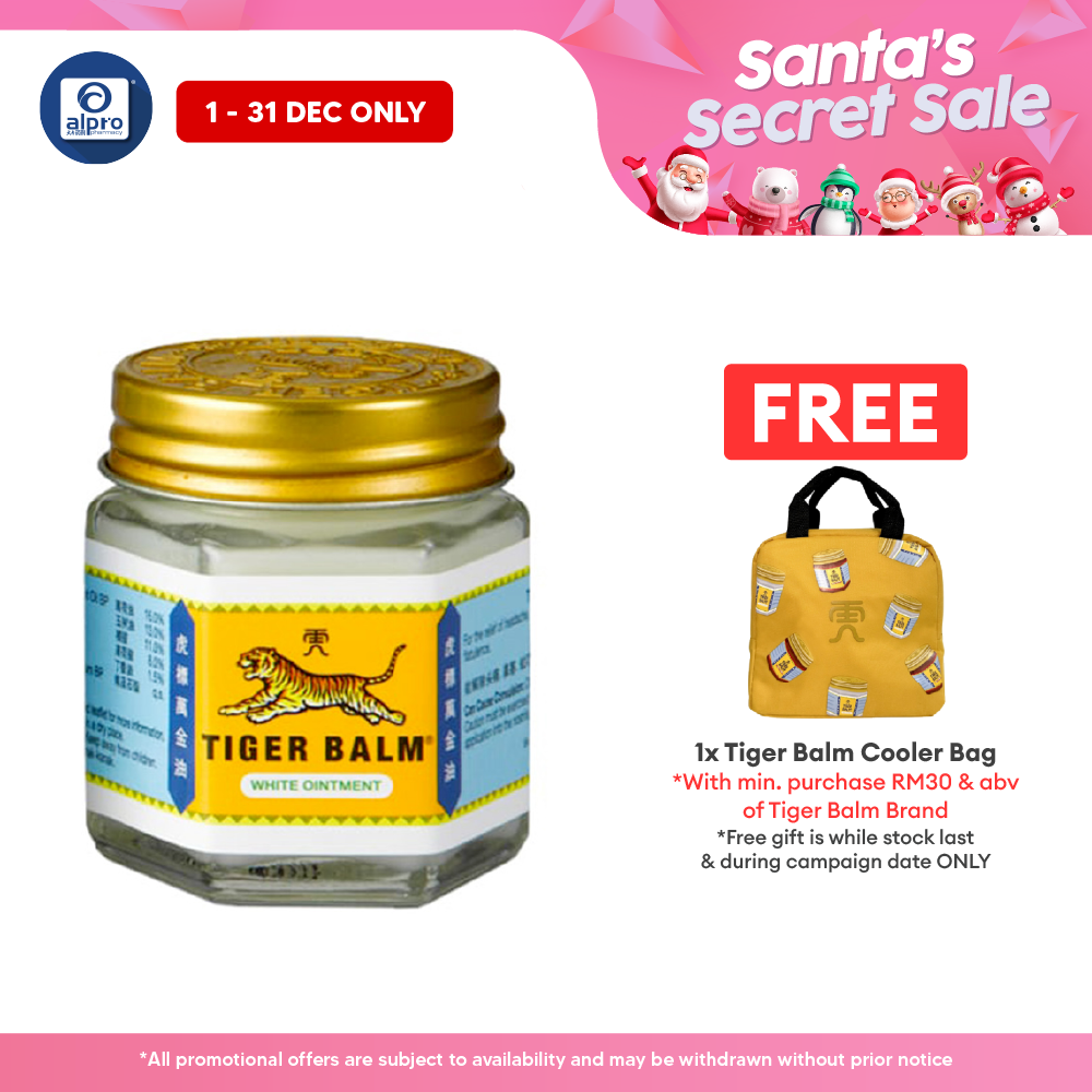 Tiger Balm White 30g | For Headache Remedies Tiger Balm