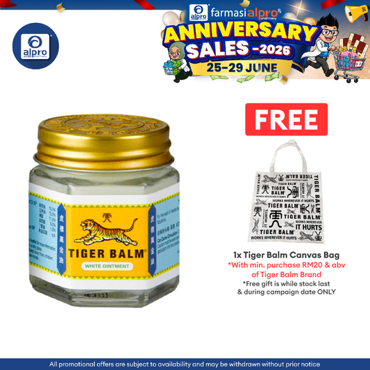 Tiger Balm White 30g | For Headache Remedies Tiger Balm