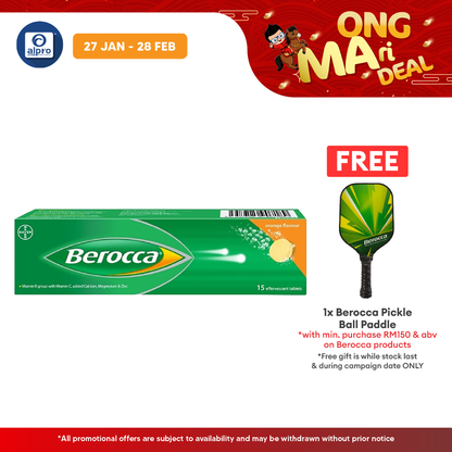 Berocca Effervescent Orange 15s | Vitamin B & C Berocca