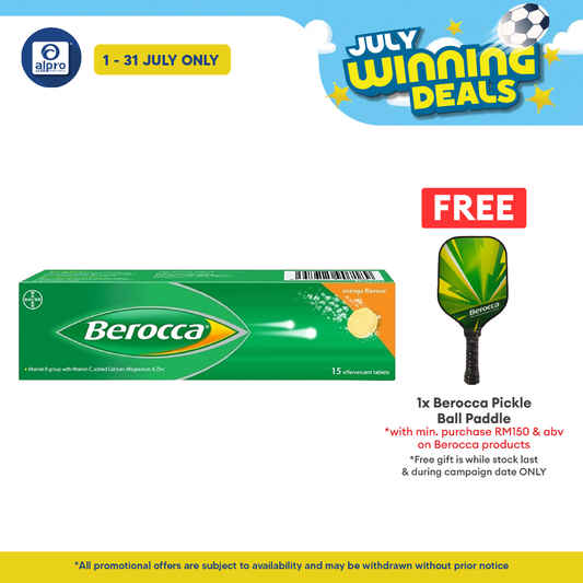 Berocca Effervescent Orange 15s | Vitamin B & C Berocca