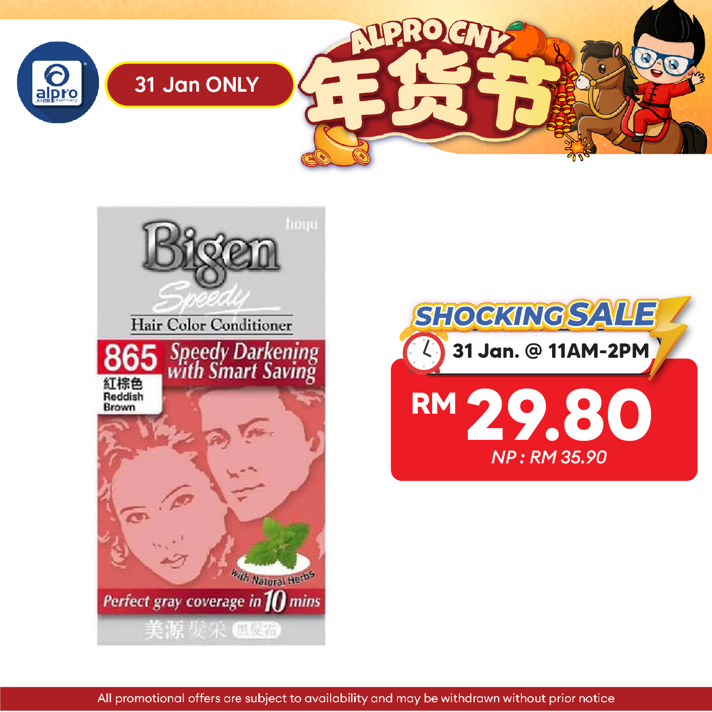 Bigen Speedy 865 Reddish Brown | Hair Color Conditioner