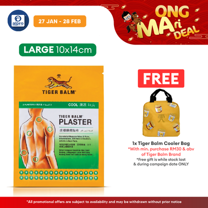 Tiger Balm Plaster Cool 10cmx14cm 2s Tiger Balm