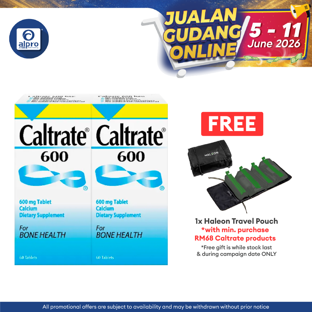 Caltrate 600 with Calcium 2x60s | Bone Health Caltrate