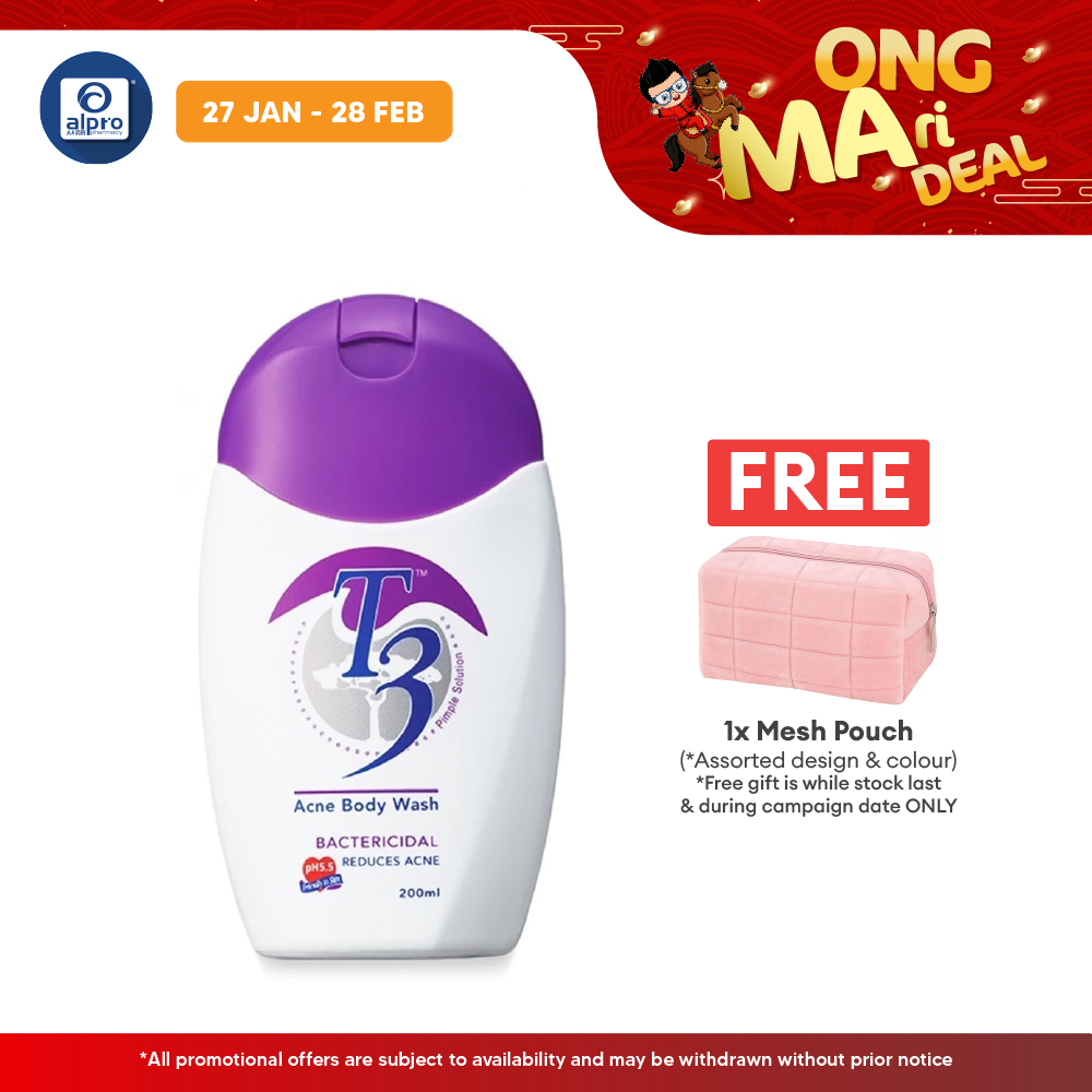 T3 Acne Body Wash 200ml T3