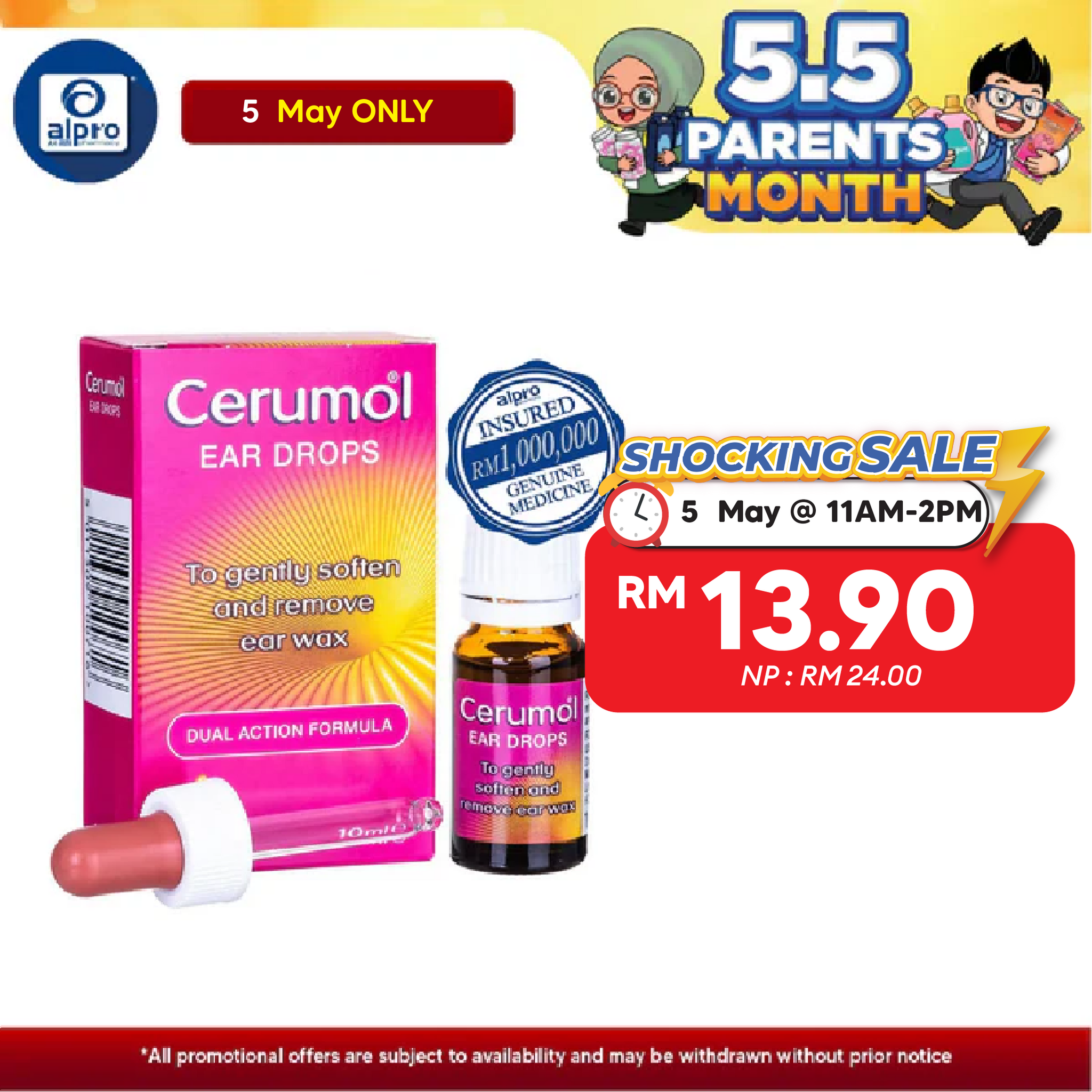 Cerumol Ear Drops 10ml Cerumol