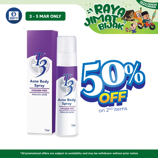 T3 Acne Body Spray 75ml Alpro Pharmacy