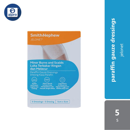 S&n Jelonet Paraffin Gauze Dressing 5cmx5cm 5s Alpro Pharmacy