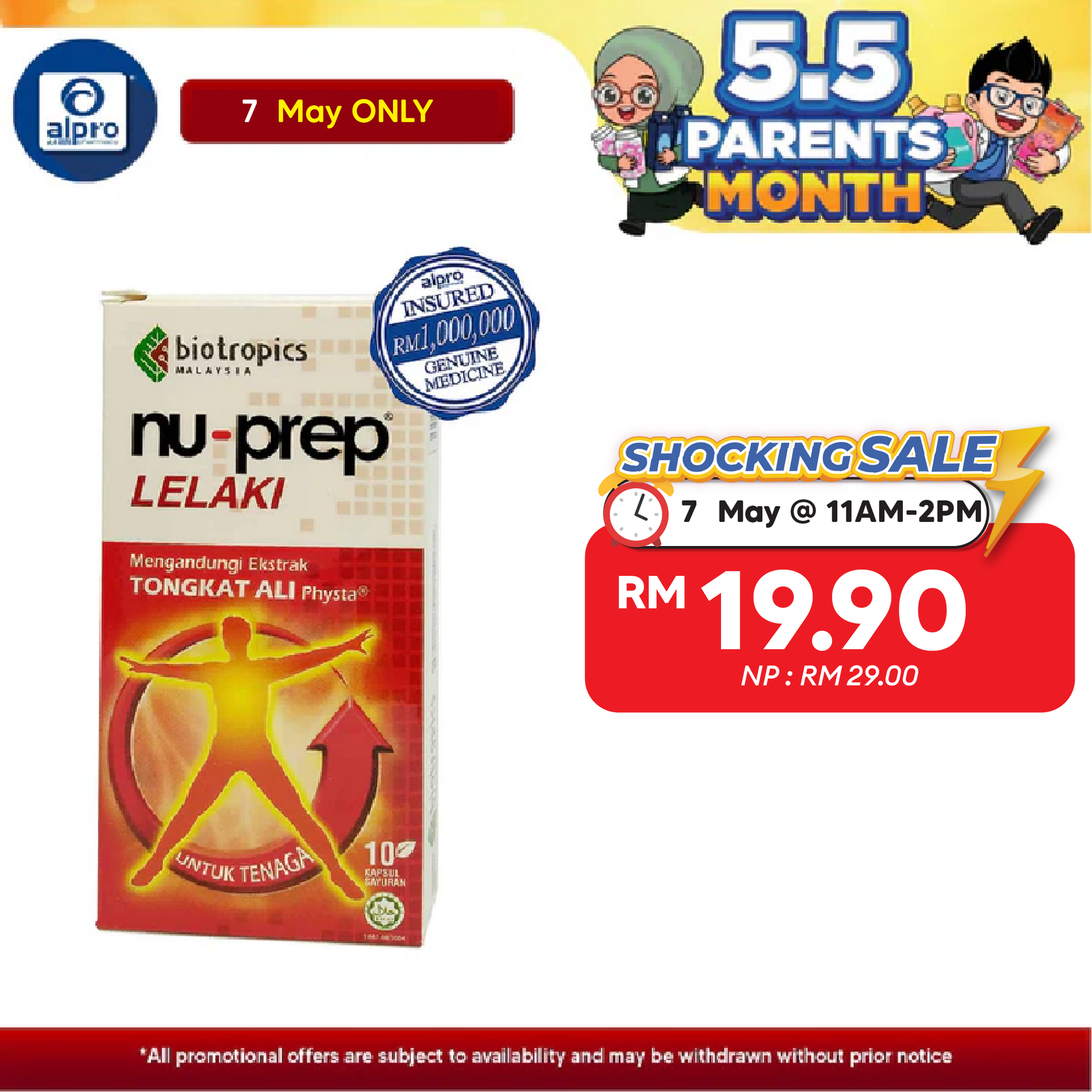 Nu-prep 100 Mens Health Supplement 10s | With Tongkat Ali Extract Nu-prep