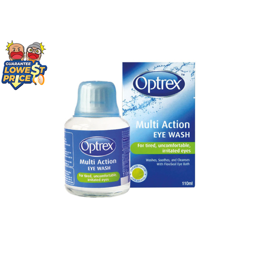 Optrex Multi Action Eye Wash 110ml | Moisturise and Soothe Eyes Optrex