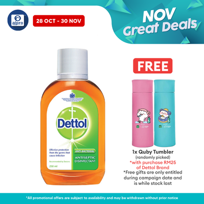 Dettol Antiseptic Fogging Disinfectant Liquid 250ml | Kills Viruses, Bacteria & Germs Dettol