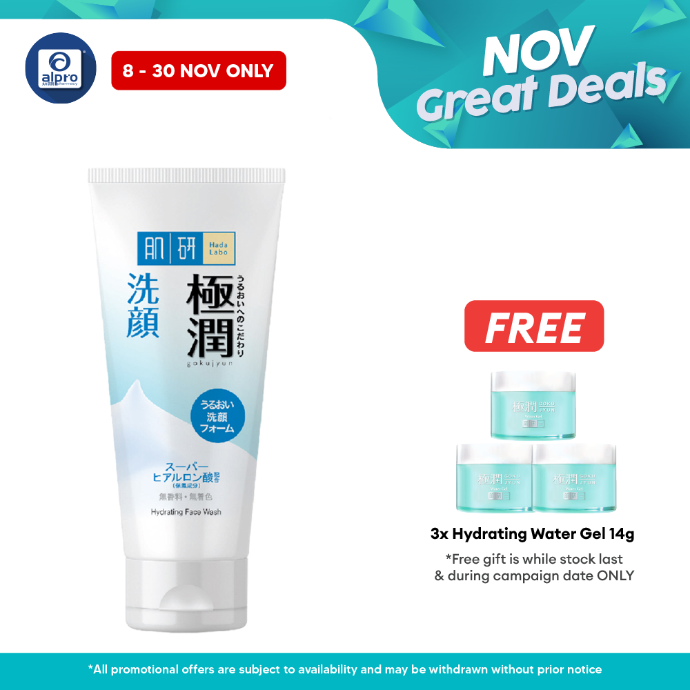 Hada Labo Hydrating Face Wash 100g | Ultrafine Foam Hada Labo